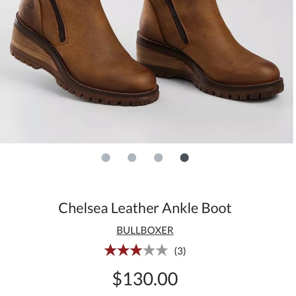 Bull boxer leather ankle boot size 36